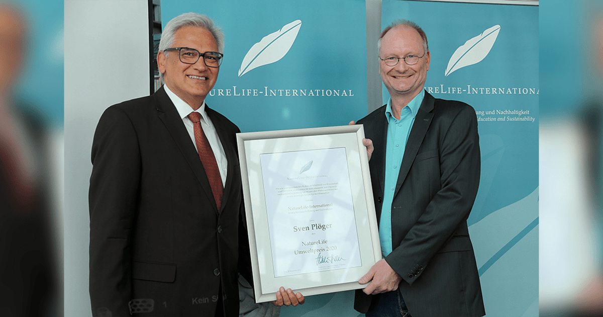 Ulm Wettermoderator Sven Plöger bekommt den NatureLife Umweltpreis